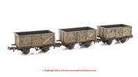 377-235C Graham Farish BR 16T Steel Mineral with Top Flap Doors 3-Wagon Pack BR Grey [WL] [W]